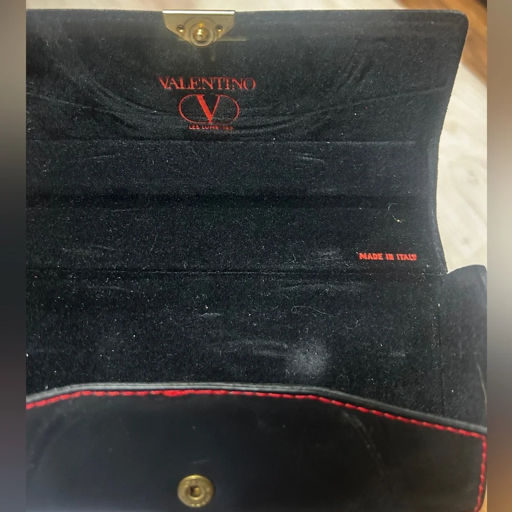 Valentino Black and Red Wallet